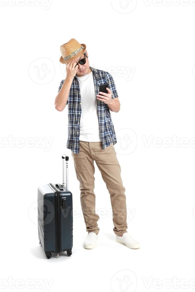 homme avec des bagages photo