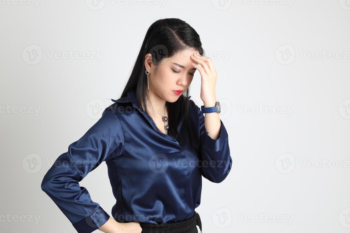 femme asiatique isolée photo