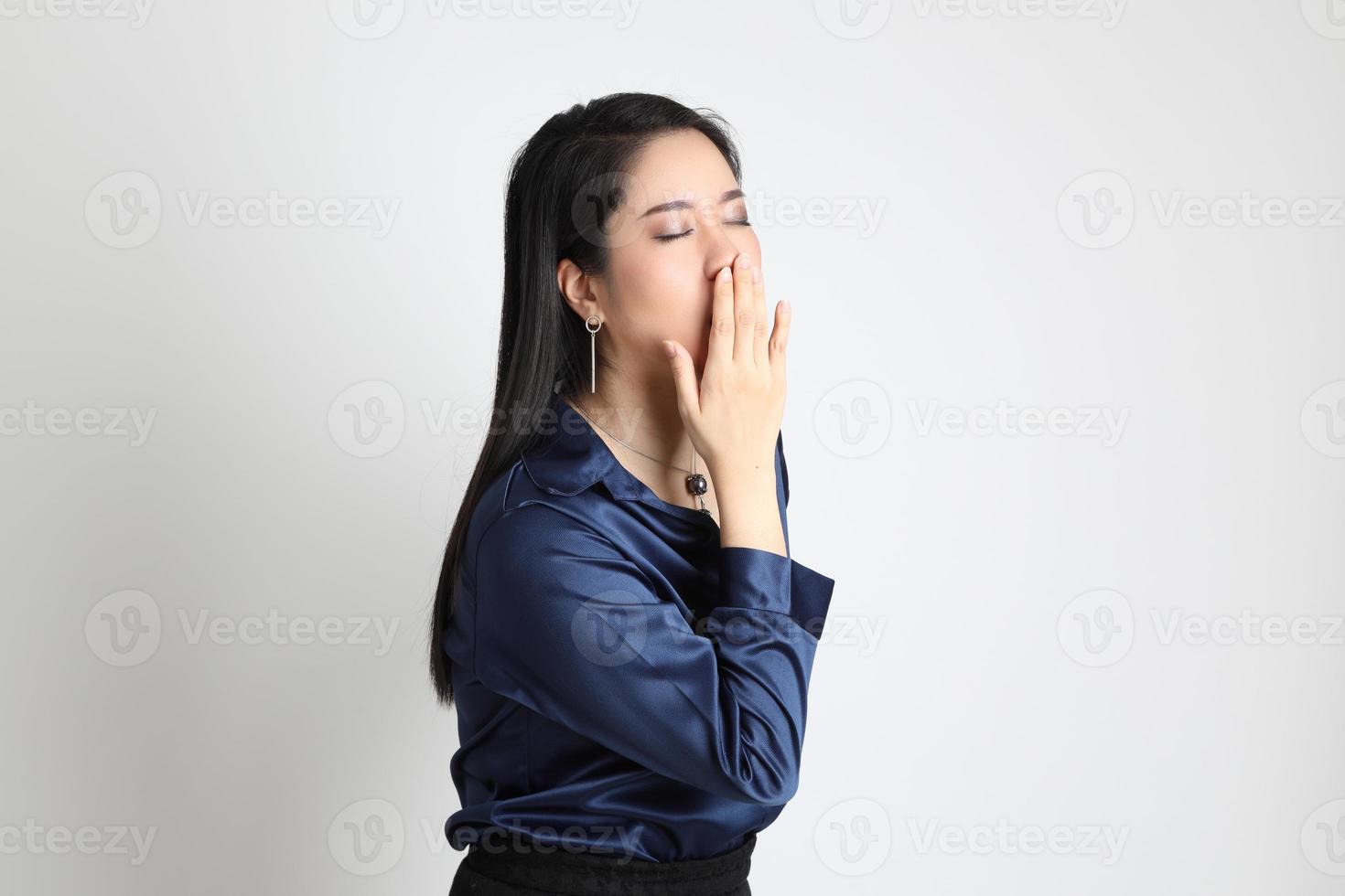 femme asiatique isolée photo