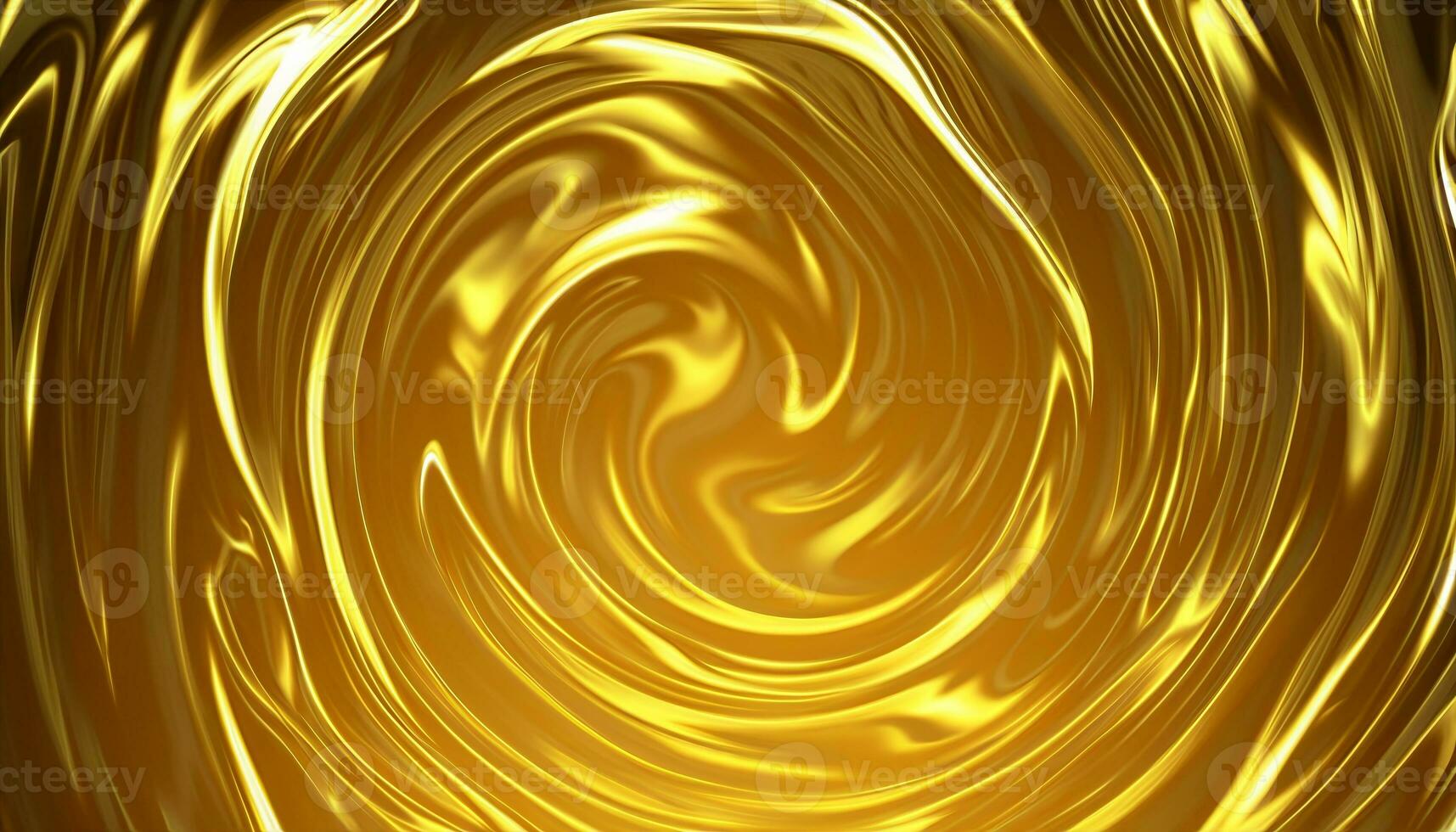 abstrait d'or pente Contexte. couler liquide métal vagues. photo