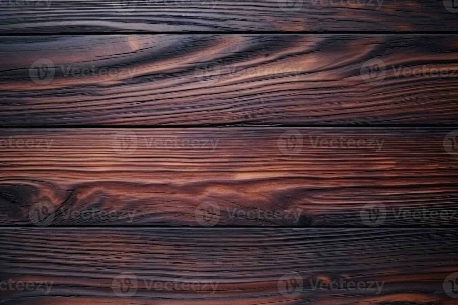 une en bois mur avec une foncé marron tache, proche en haut de une bois mur avec une foncé Contexte photo