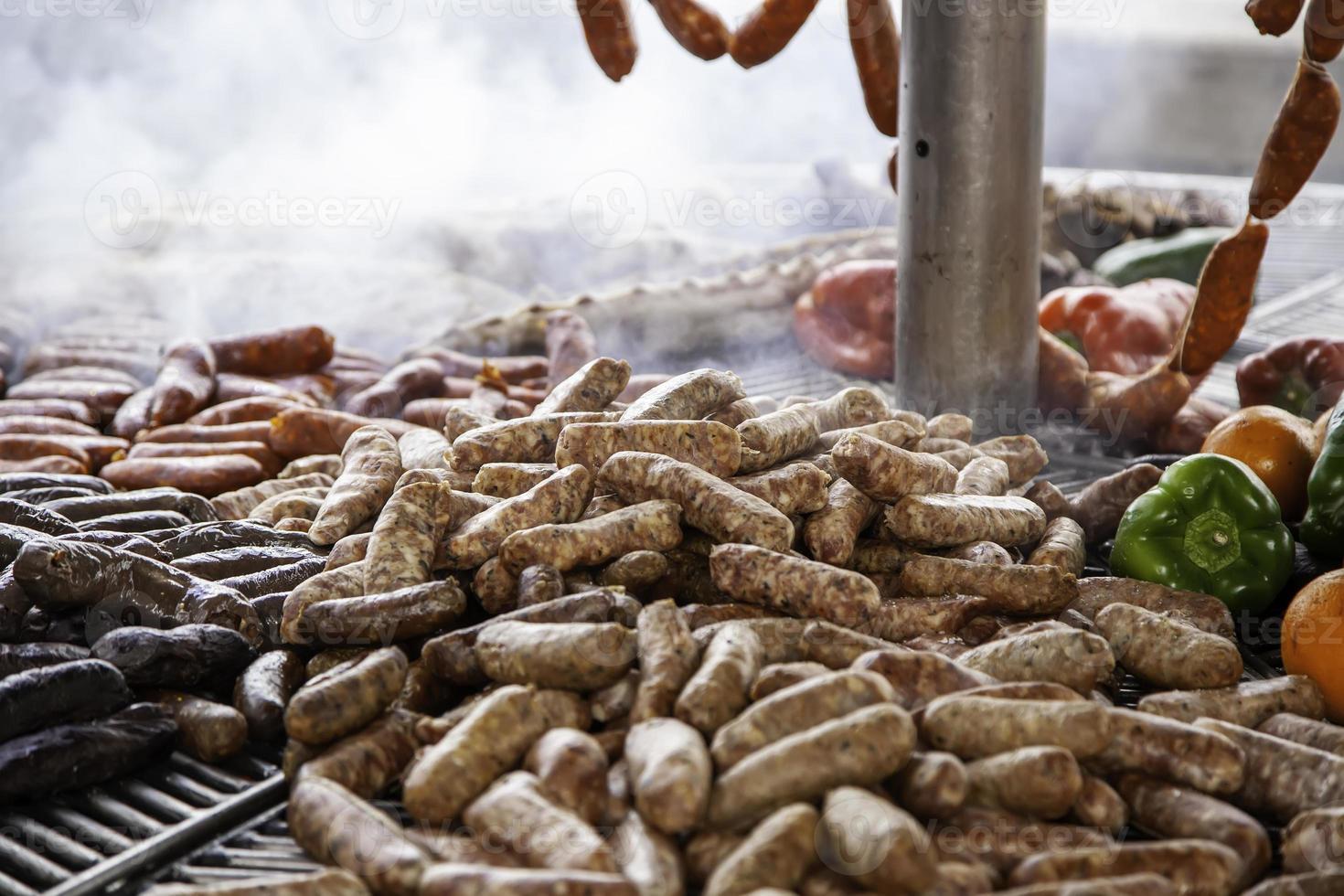 saucisse grillée et boudin photo