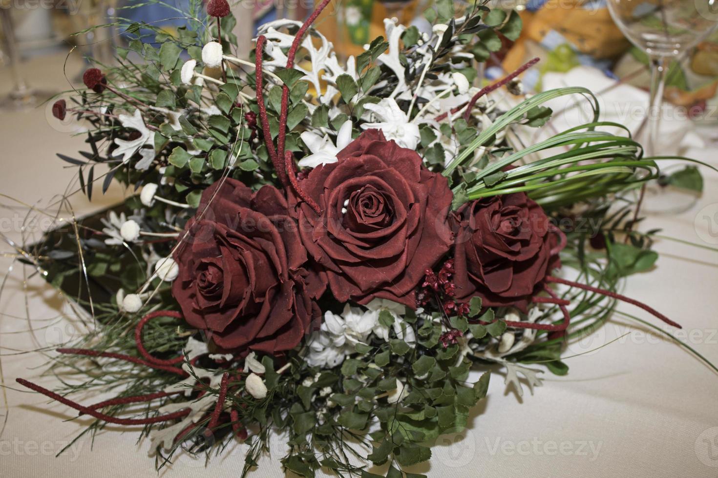 centre de fleurs de mariée photo