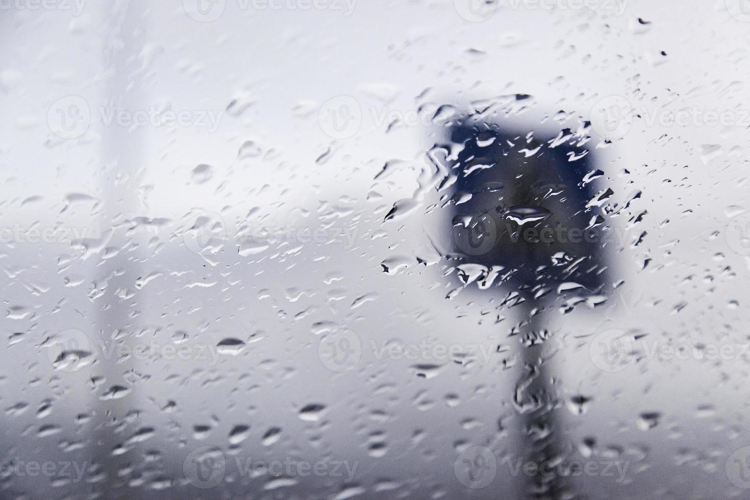 gouttes de pluie de fenêtre photo