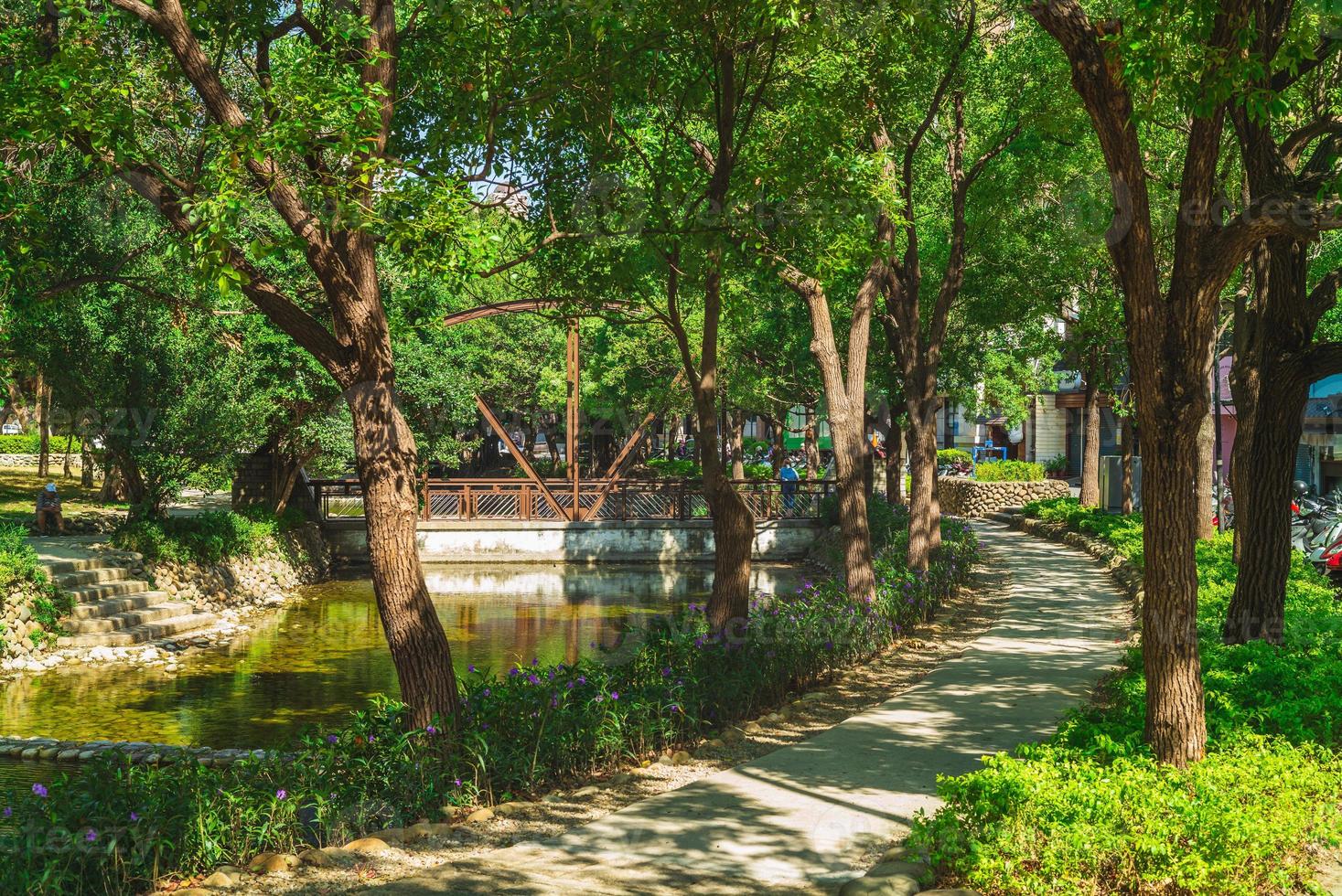 paysage du parc des douves de hsinchu dans la ville de hsinchu, taiwan photo