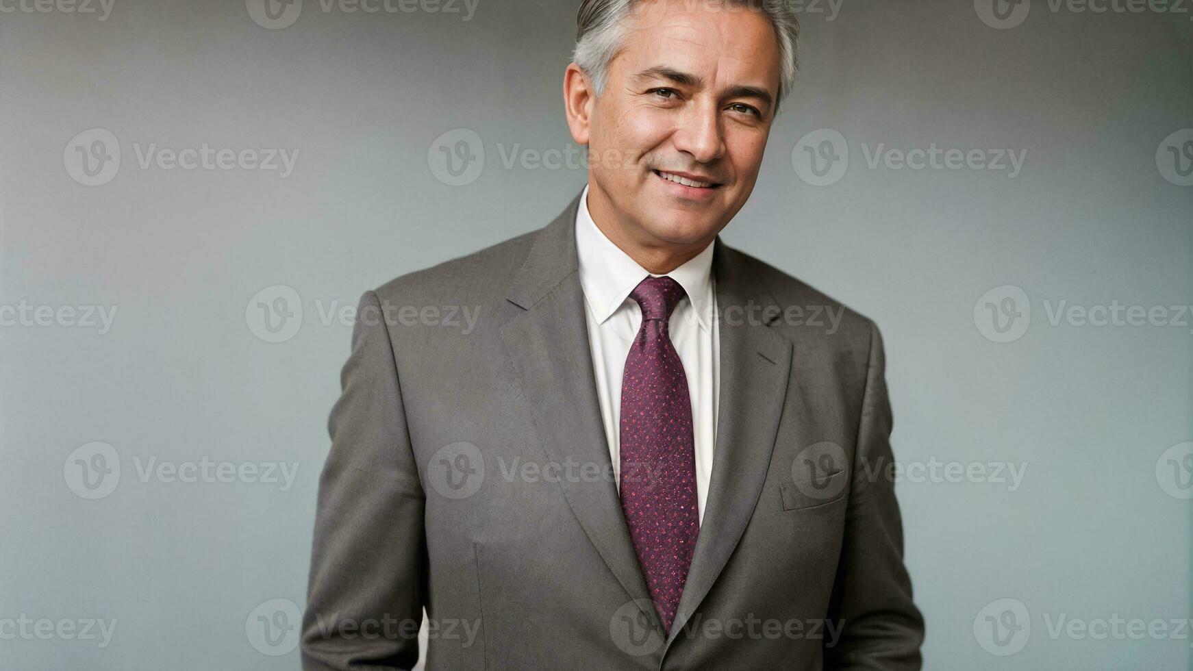 portrait de une souriant homme d'affaire .génératif ai photo