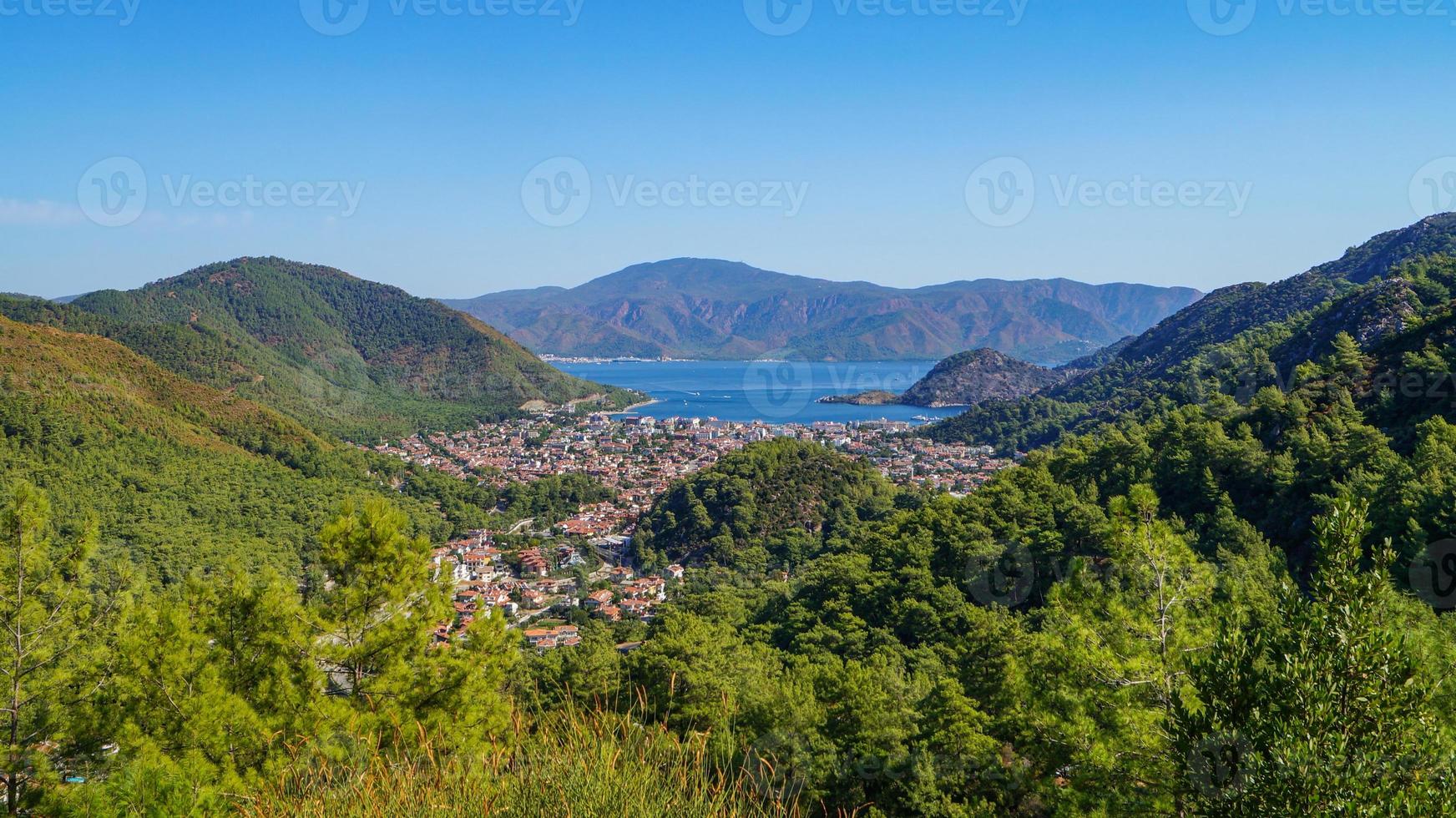 vue sur la baie de marmaris photo