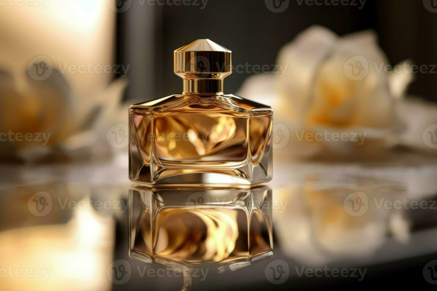 parfum miroir. produire ai photo