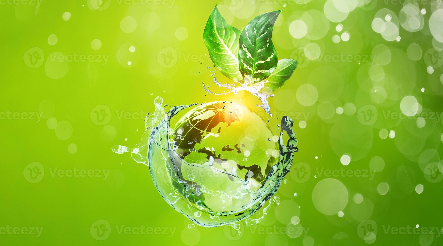 concept de nature globe en verre photo