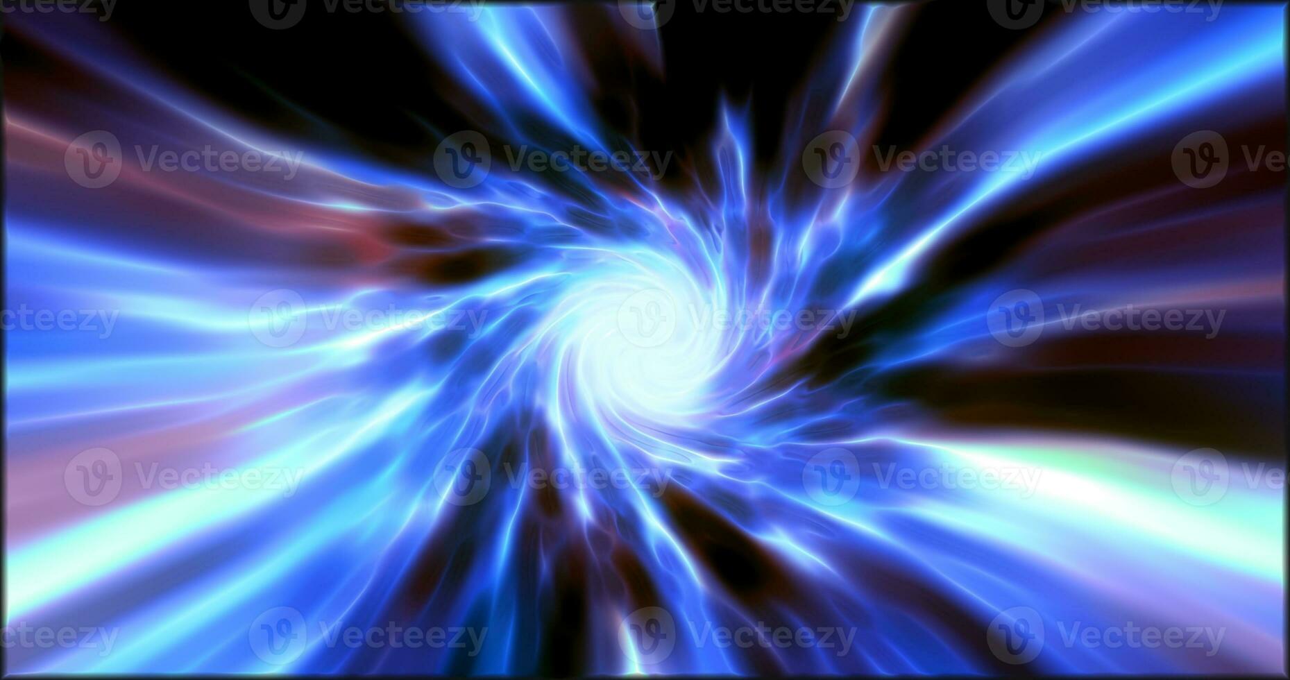 bleu hypertunnel filage la vitesse espace tunnel fabriqué de tordu tourbillonnant énergie la magie embrasé lumière lignes abstrait Contexte photo
