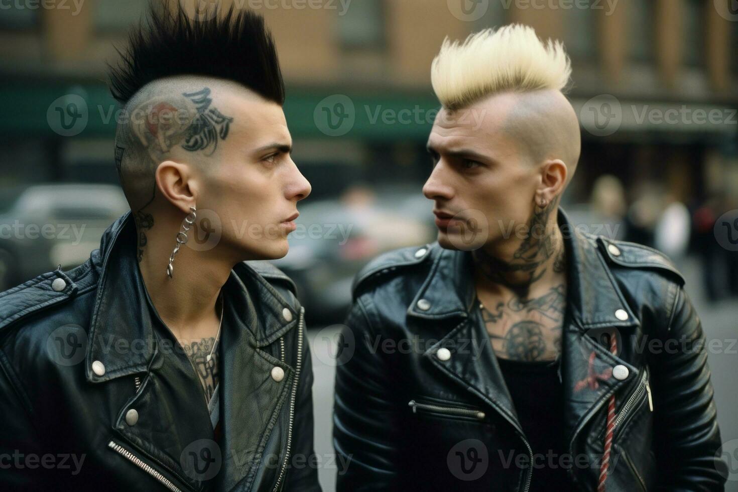 Britanique les punks rochers. produire ai photo