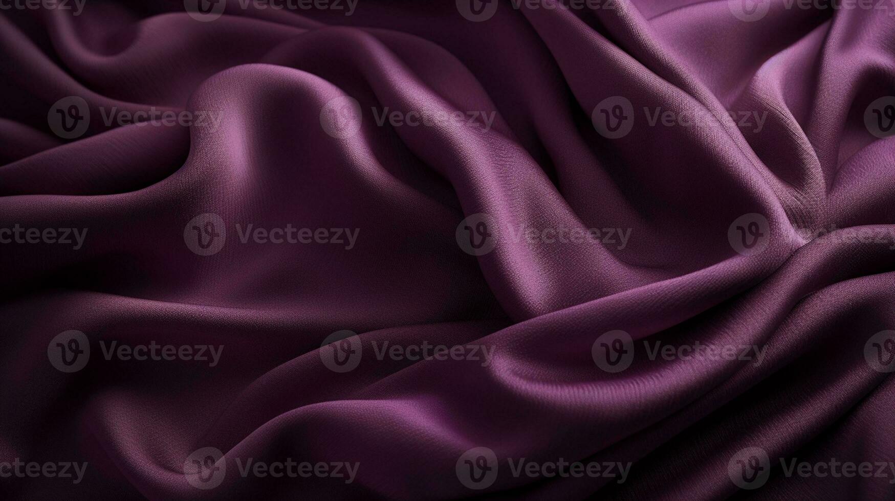 velouté violet en tissu ondulations ai généré photo