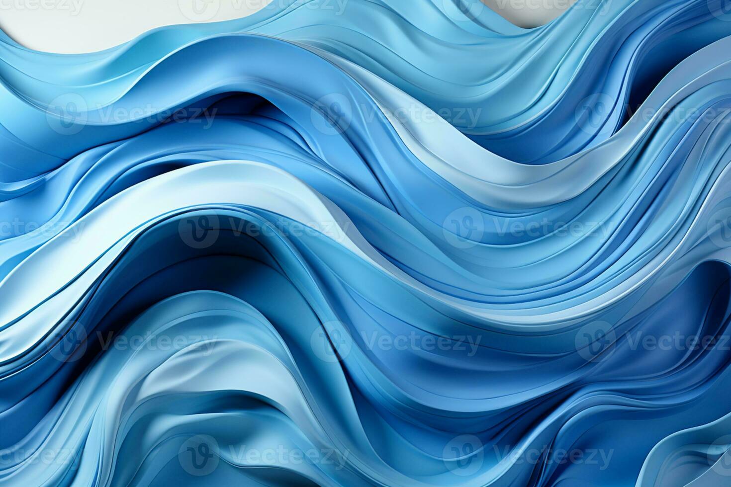 abstrait vagues de bleu peindre forme une captivant coups de pinceau Contexte ai généré photo