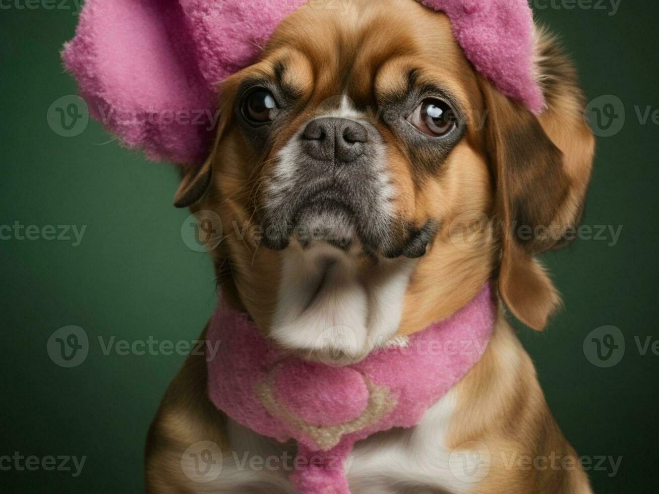 adorable chien portraits ai généré photo