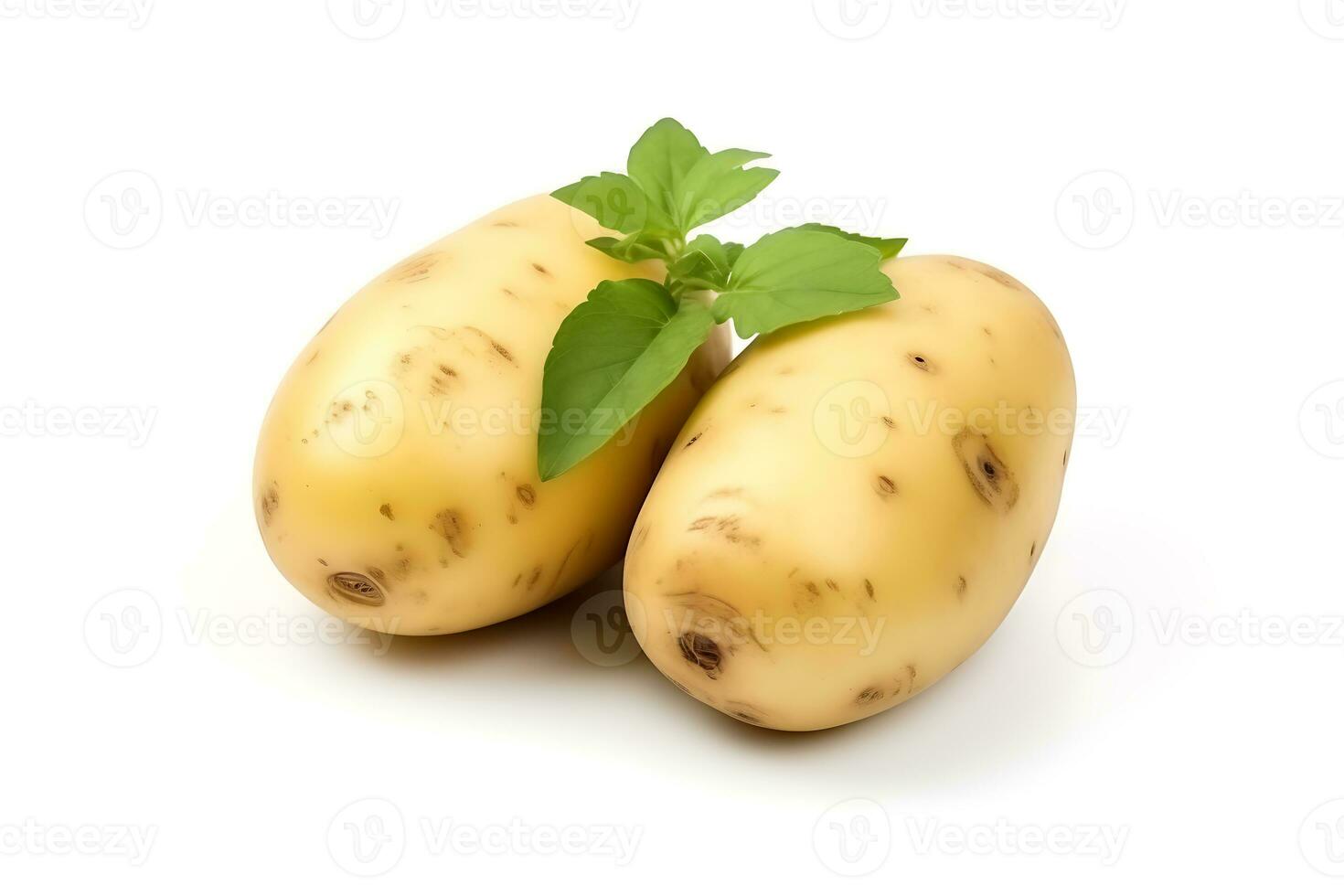 Patate isolé sur blanc Contexte ai généré photo