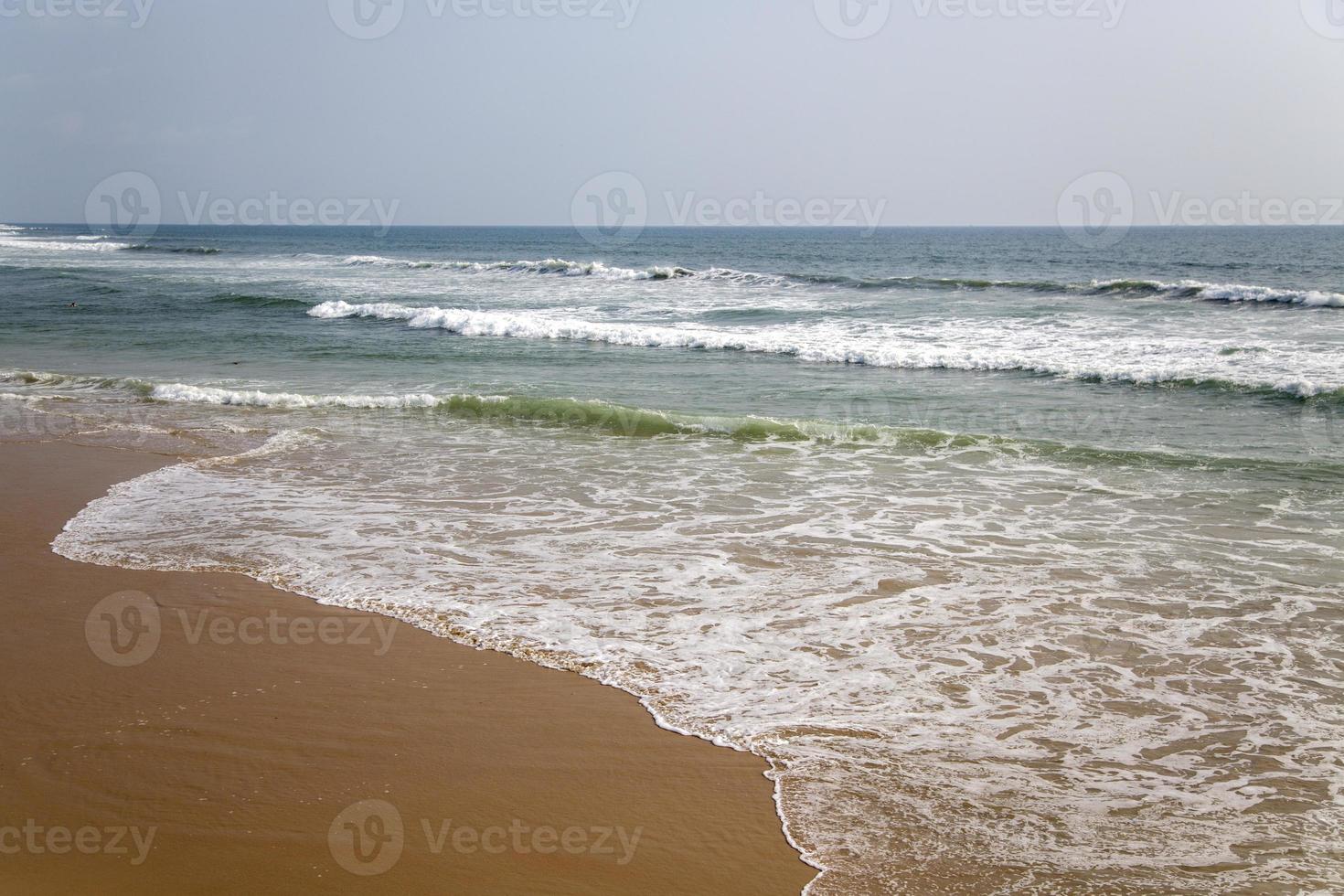 Plage de Varkala dans l'état du Kerala en Inde photo