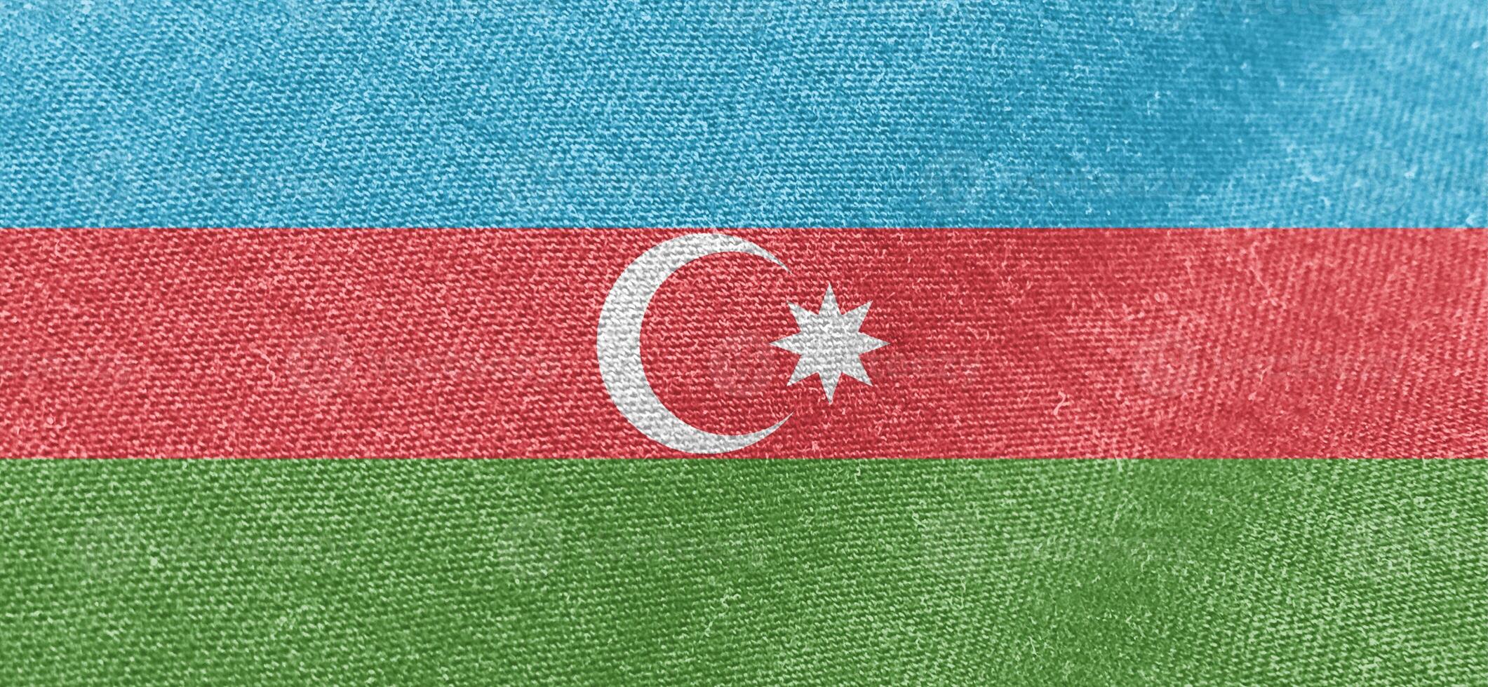 Azerbaïdjan drapeau en tissu coton Matériel large drapeau fond d'écran photo