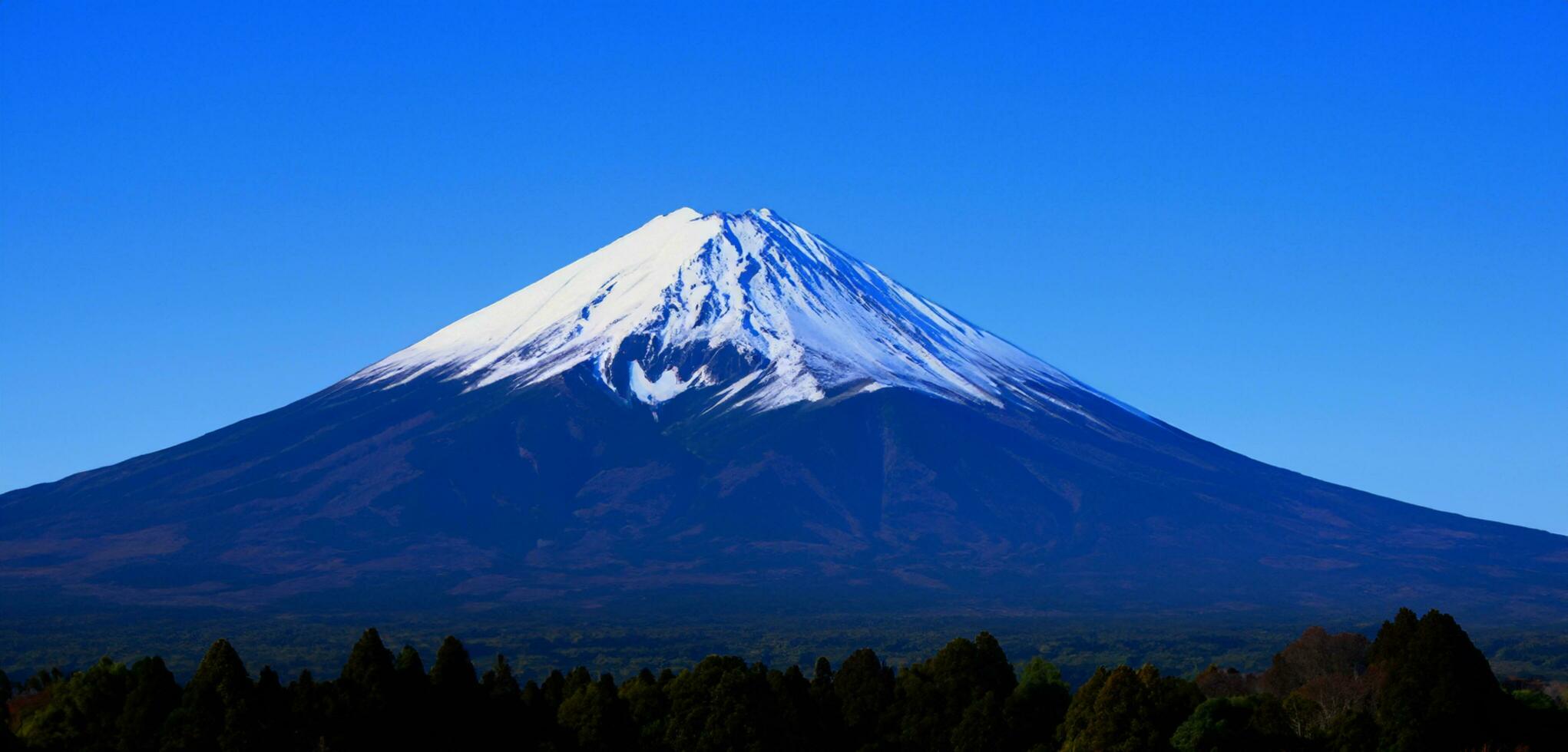 monter Fuji dans Japon panoramique image 3d illustration photo