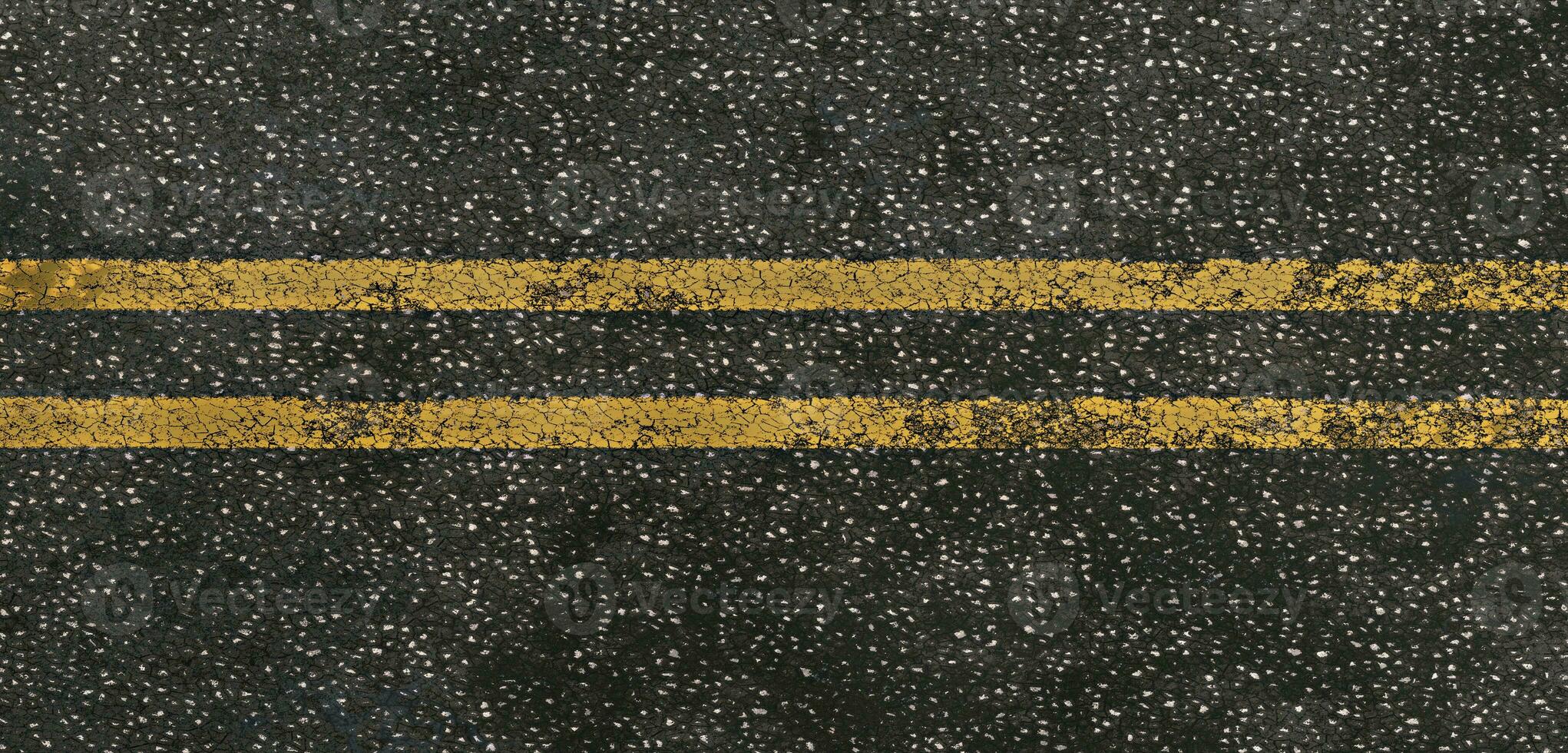 Contexte route surface asphalte voies et circulation lignes bitume surface 3d illustration photo