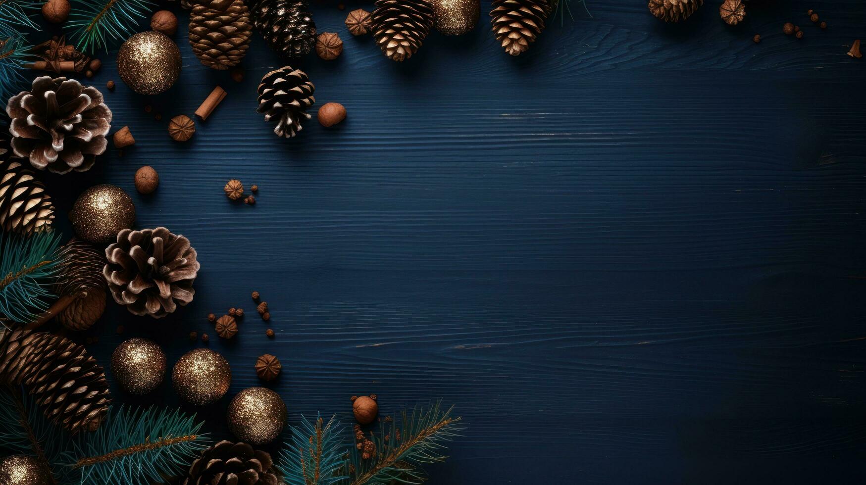 foncé bleu Noël Contexte photo