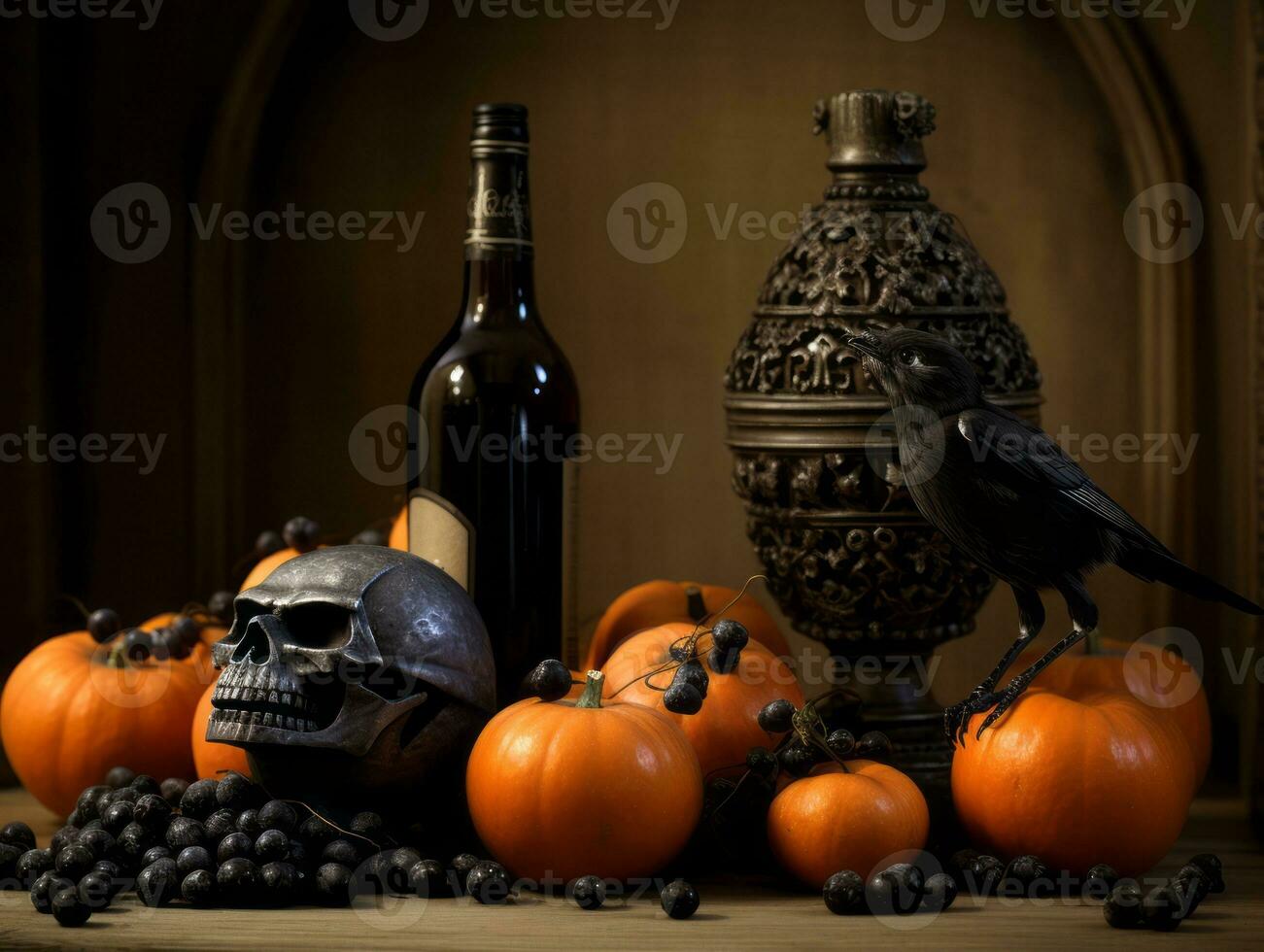 Halloween composition ai génératif photo