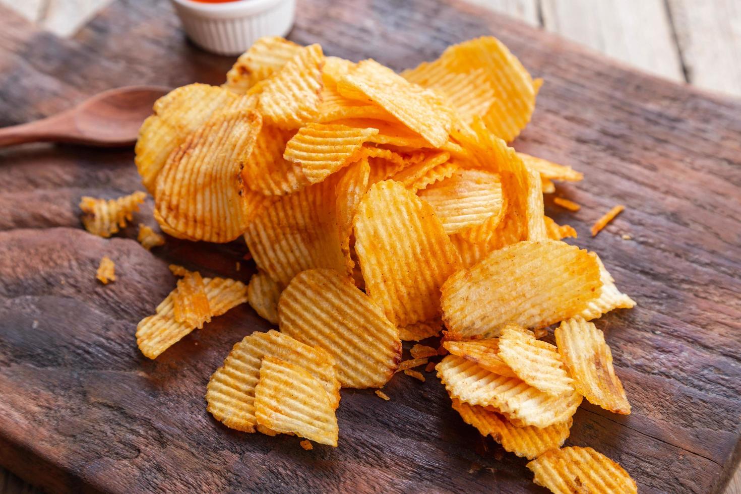 recette chips de pommes de terre au paprika fumé maison photo