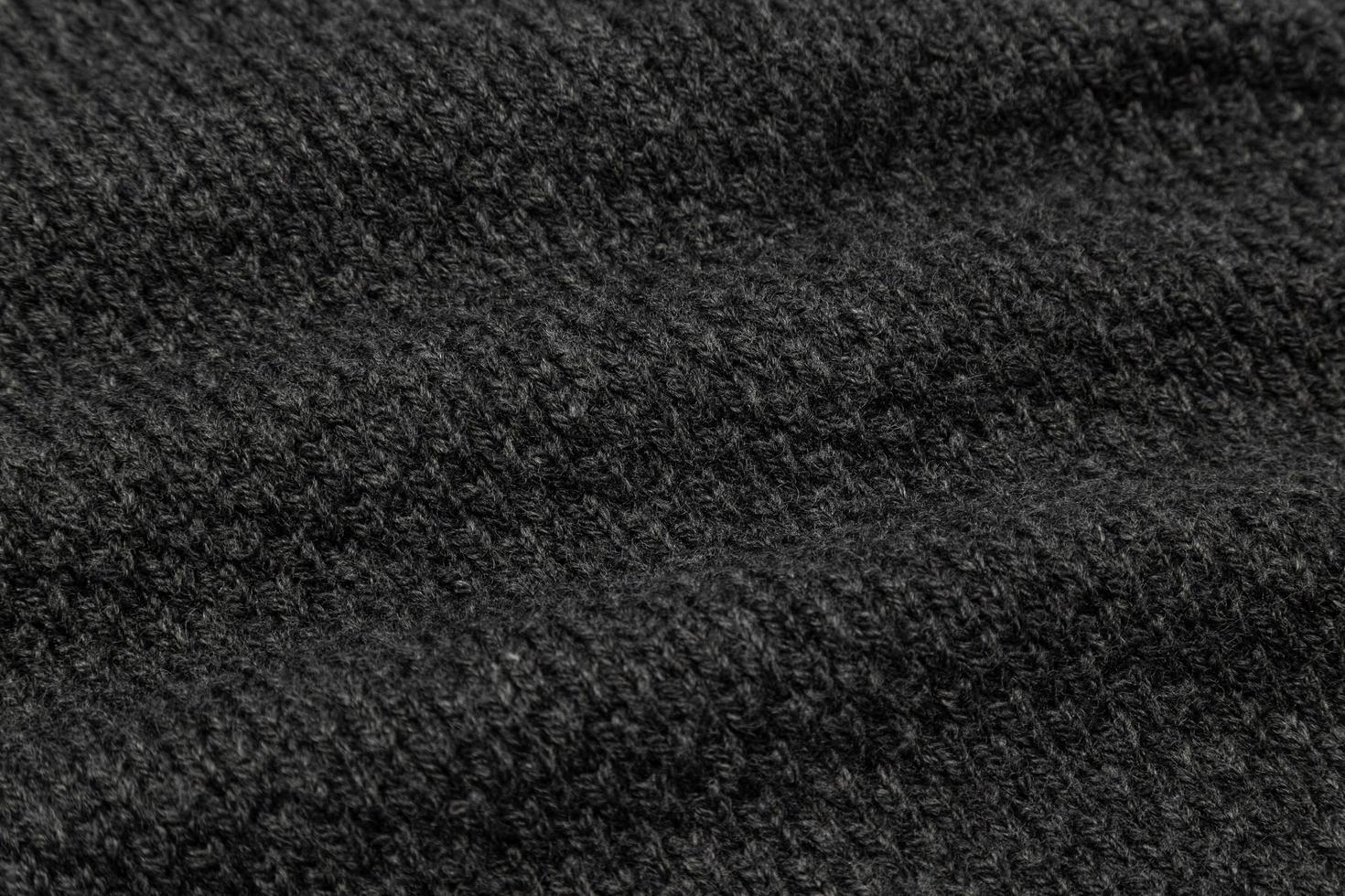 fond de texture de tissu noir photo