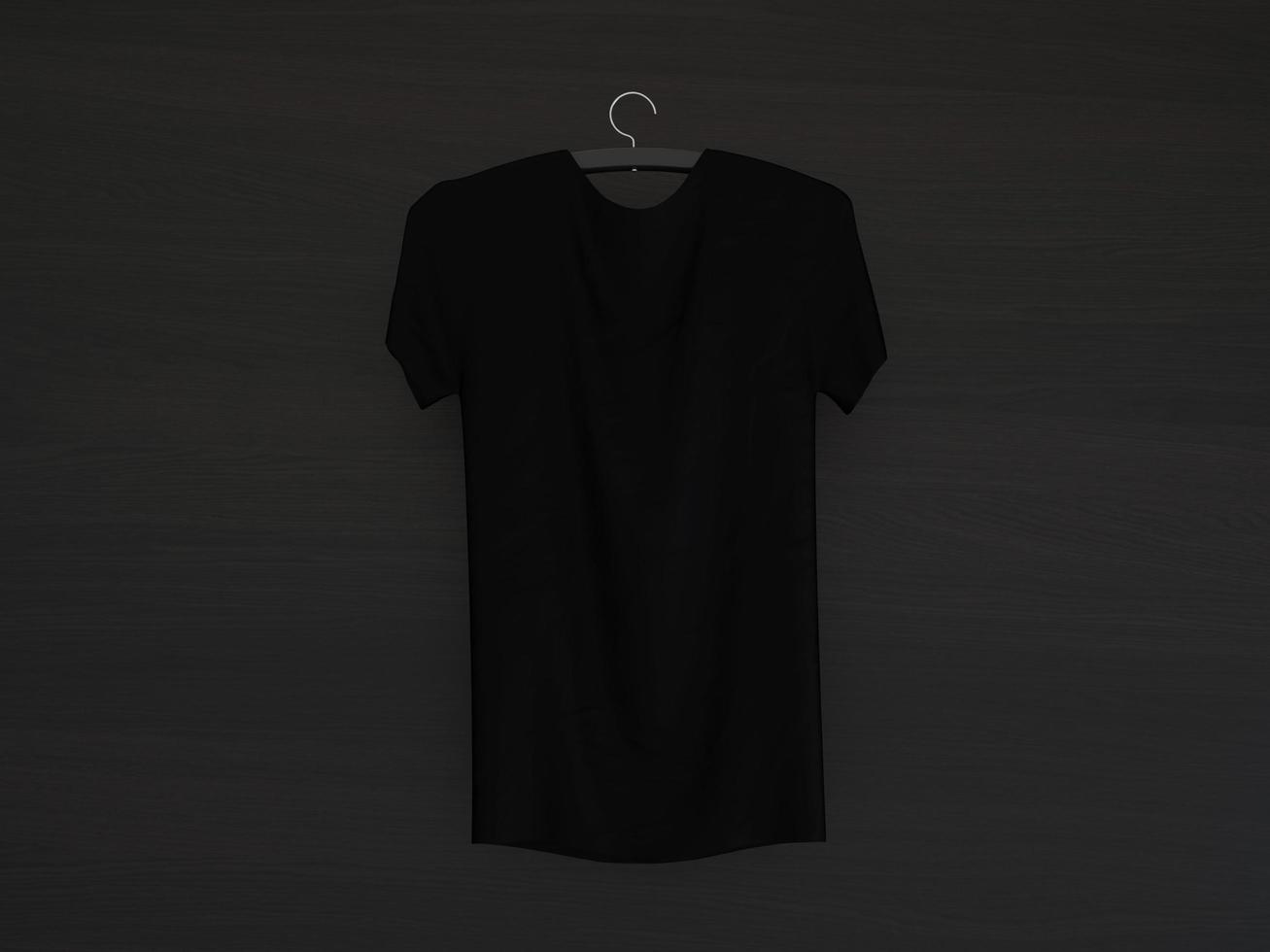 maquette de t-shirt noir photo
