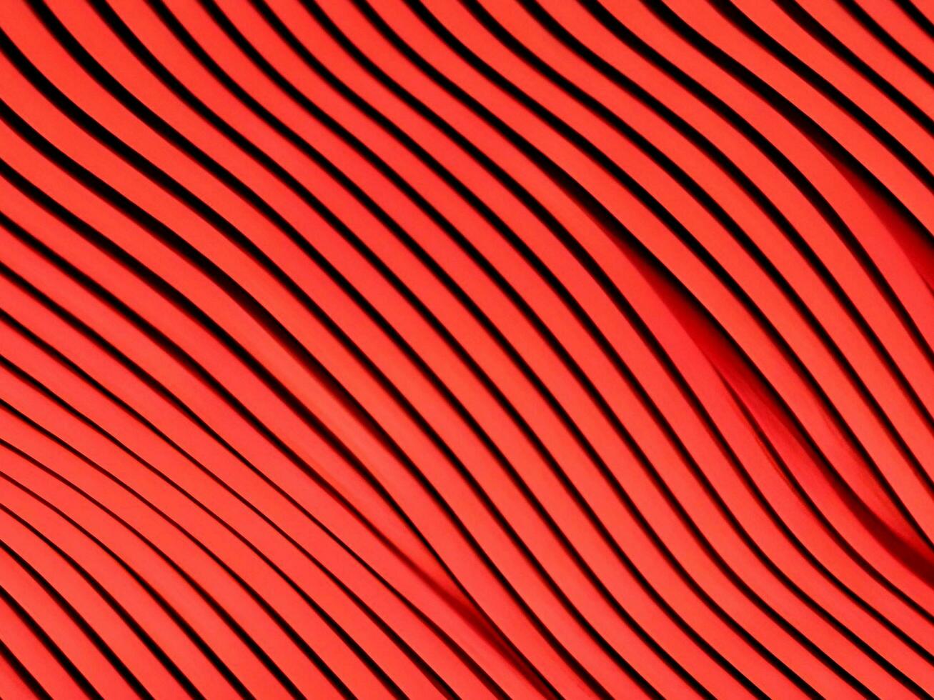 abstrait, magnifique 3d vague rouge pente arrière-plan, ai généré photo