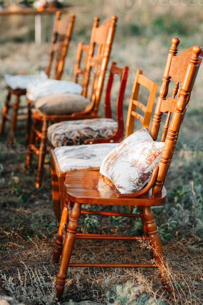 décorations de mariage élégantes en fleurs naturelles photo