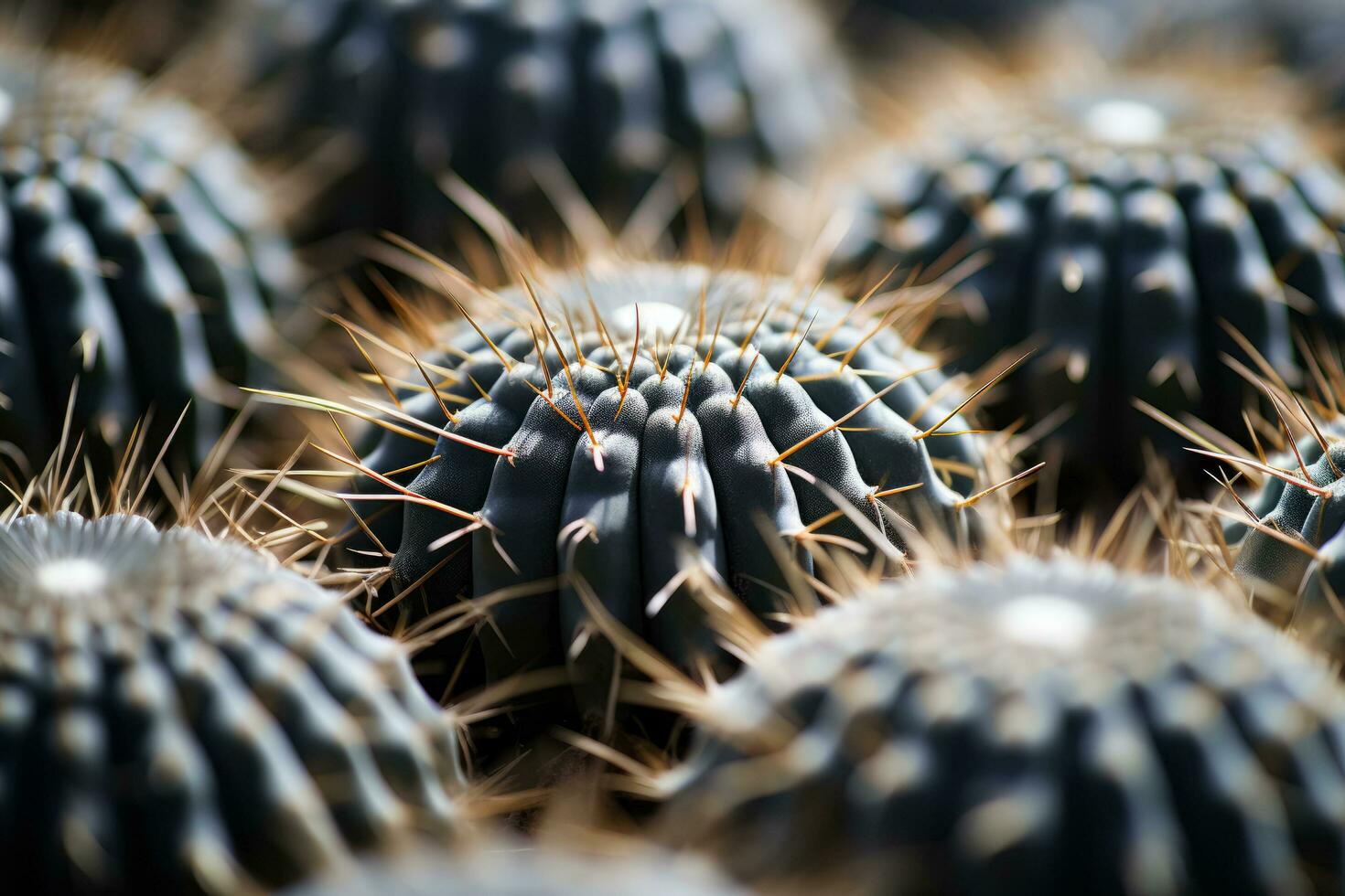 extrême proche UPS révélateur unique textures et motifs de désert cactus photo
