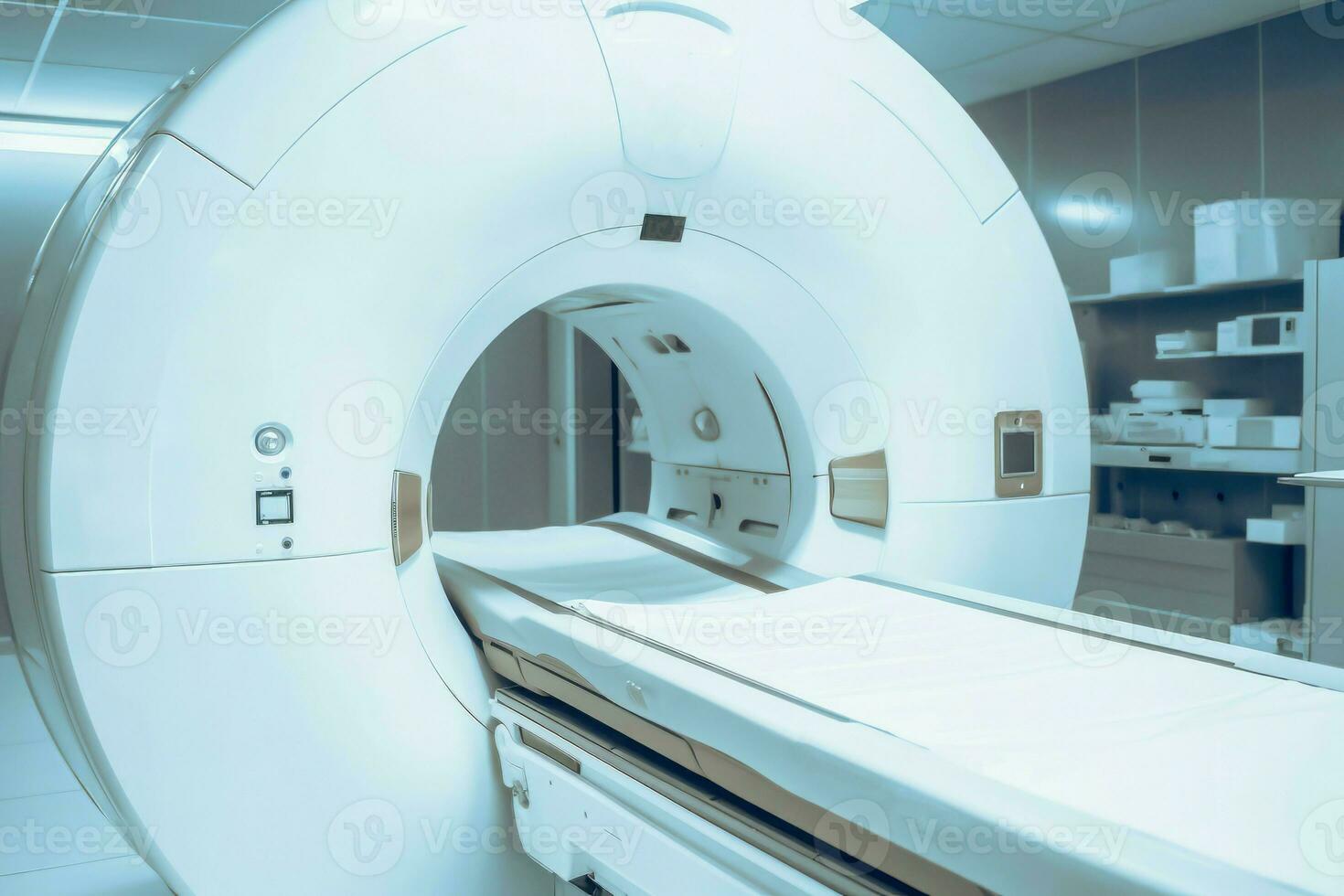 mri machine intérieur. produire ai photo