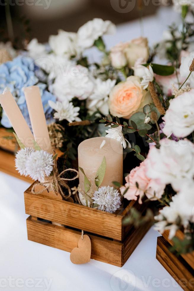 décor de fleurs de mariage photo