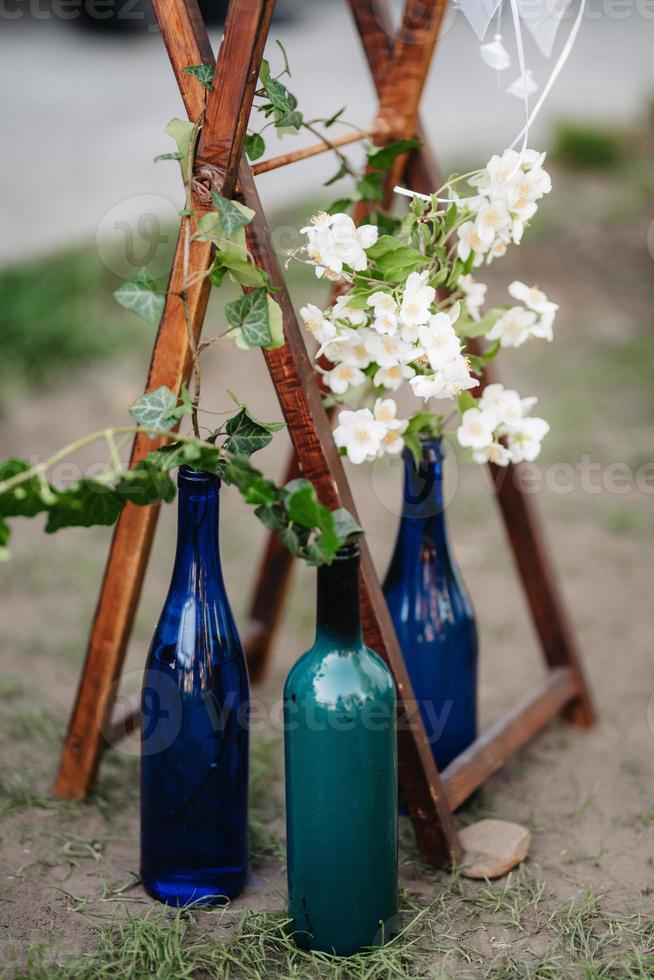 décor de fleurs de mariage photo