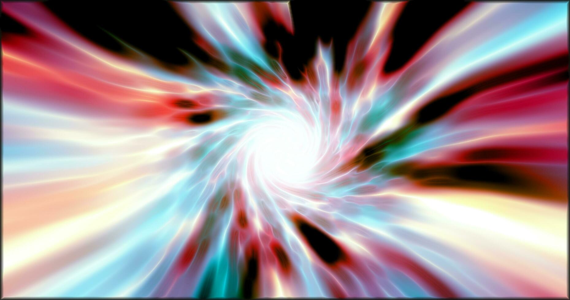 multicolore hypertunnel filage la vitesse espace tunnel fabriqué de tordu tourbillonnant énergie la magie embrasé lumière lignes abstrait Contexte photo