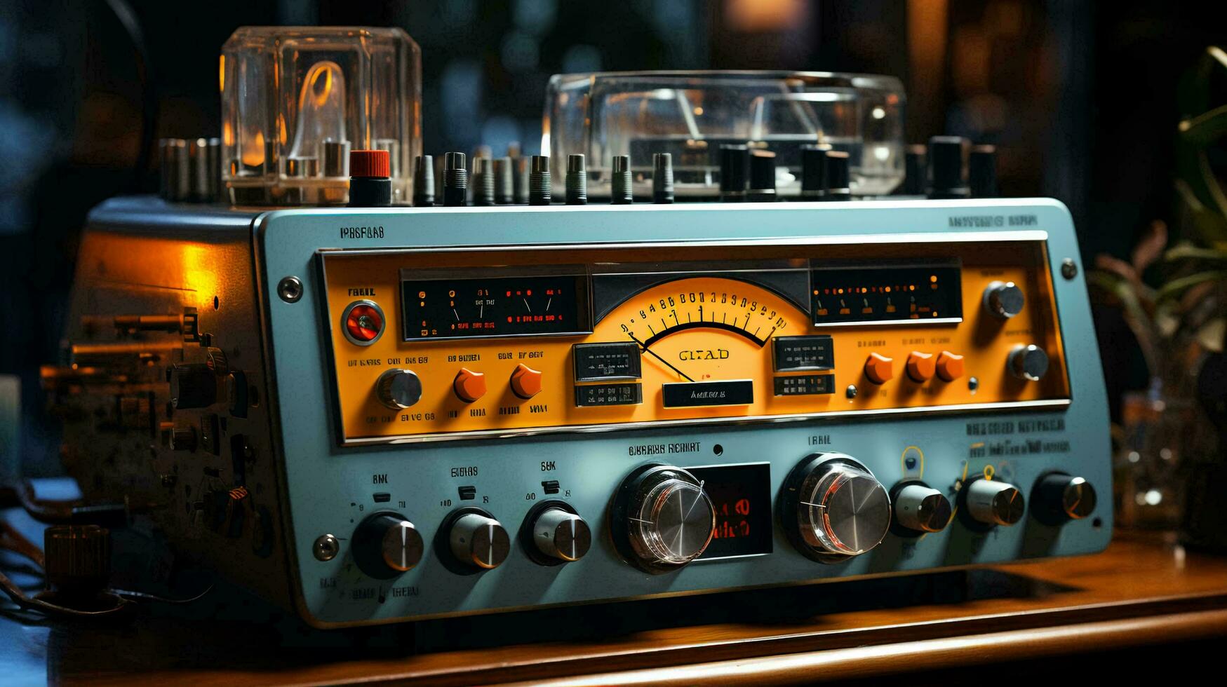 rétro vieux ancien radio pour écoute à la musique photo