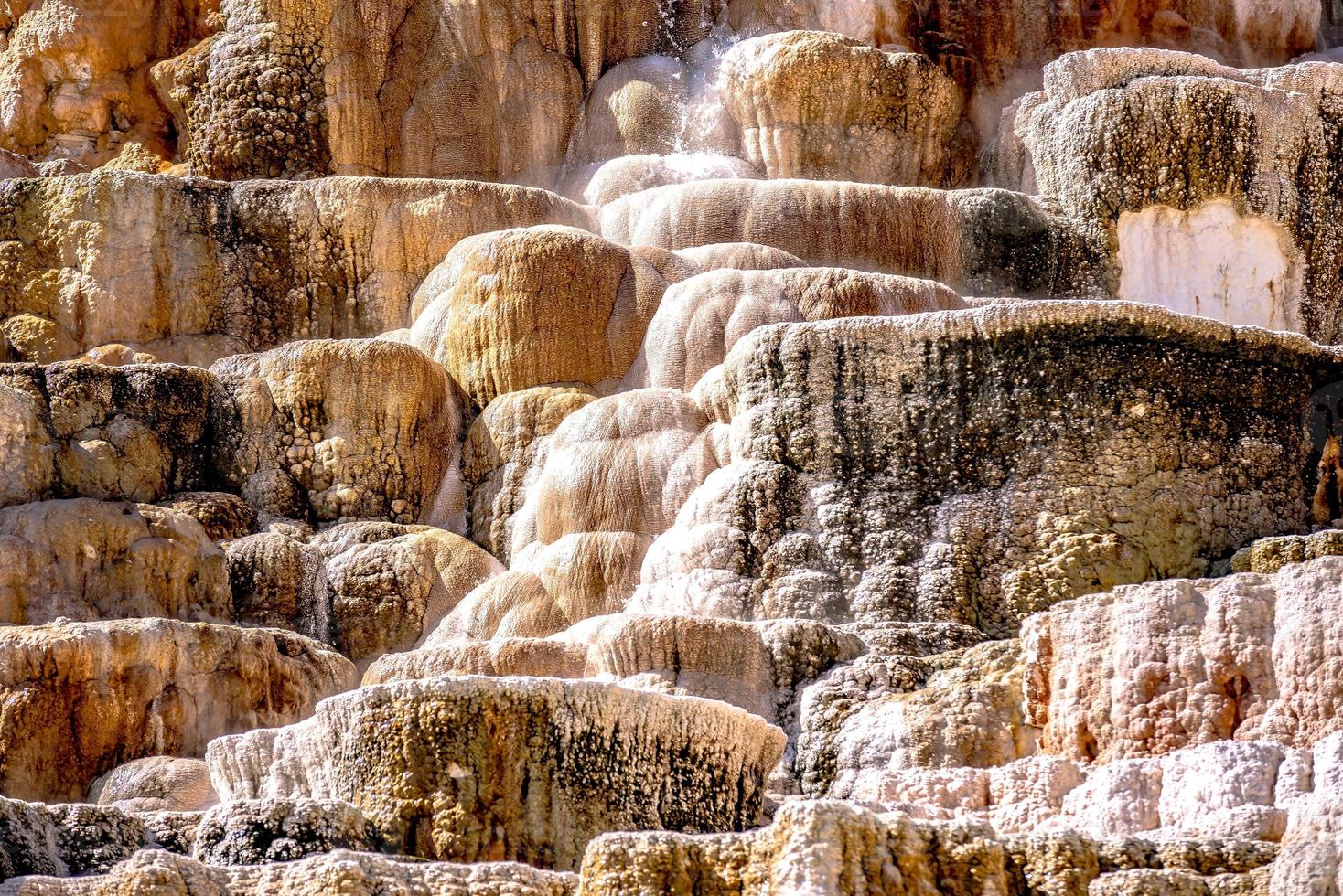 terrasses en travertin, sources chaudes gigantesques, yellowstone photo