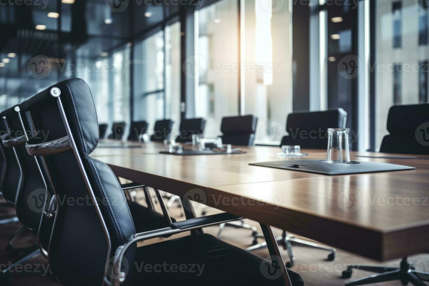 réunion pièce intérieur dans moderne bureau. génératif ai photo