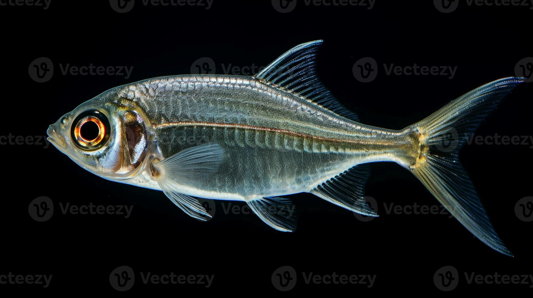 faune la photographie de photo de radiographie tétra poisson. génératif ai