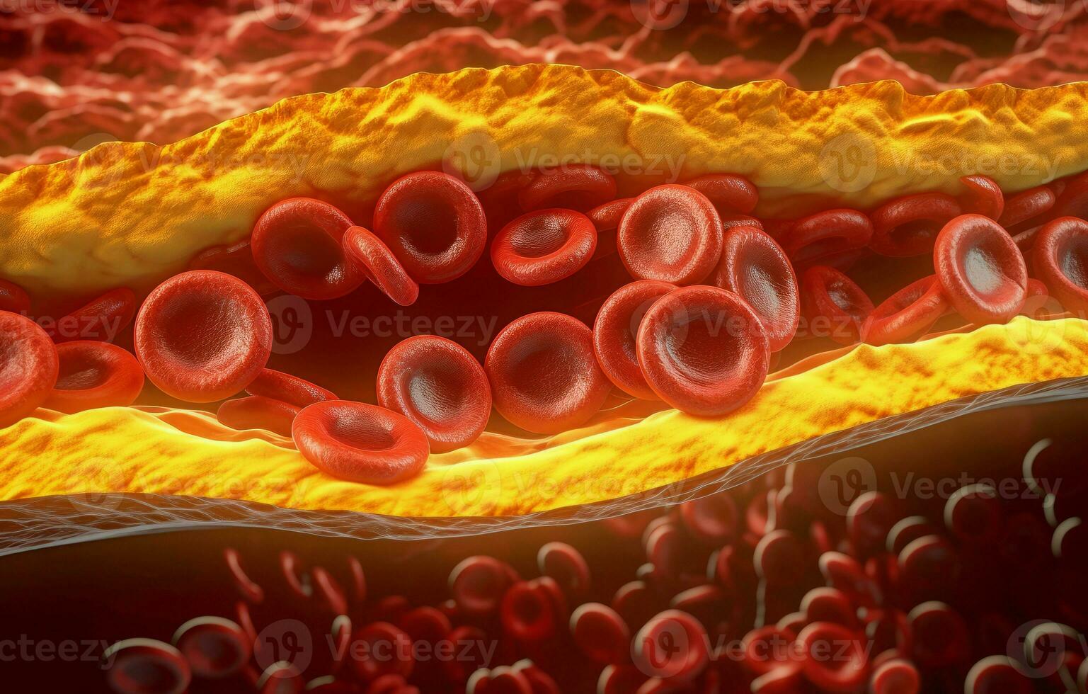 cholestérol veine artère maladie. produire ai photo