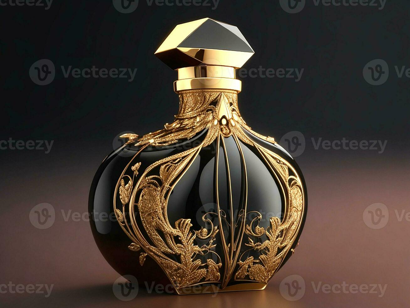 luxe parfum bouteille. génératif ai photo