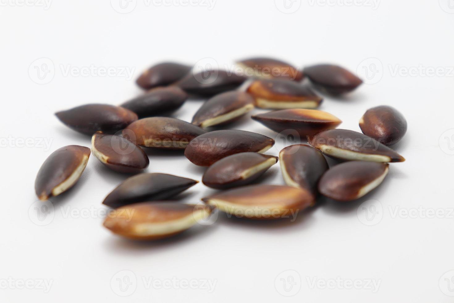 bouillon de graines de sapotille de couleur brune photo