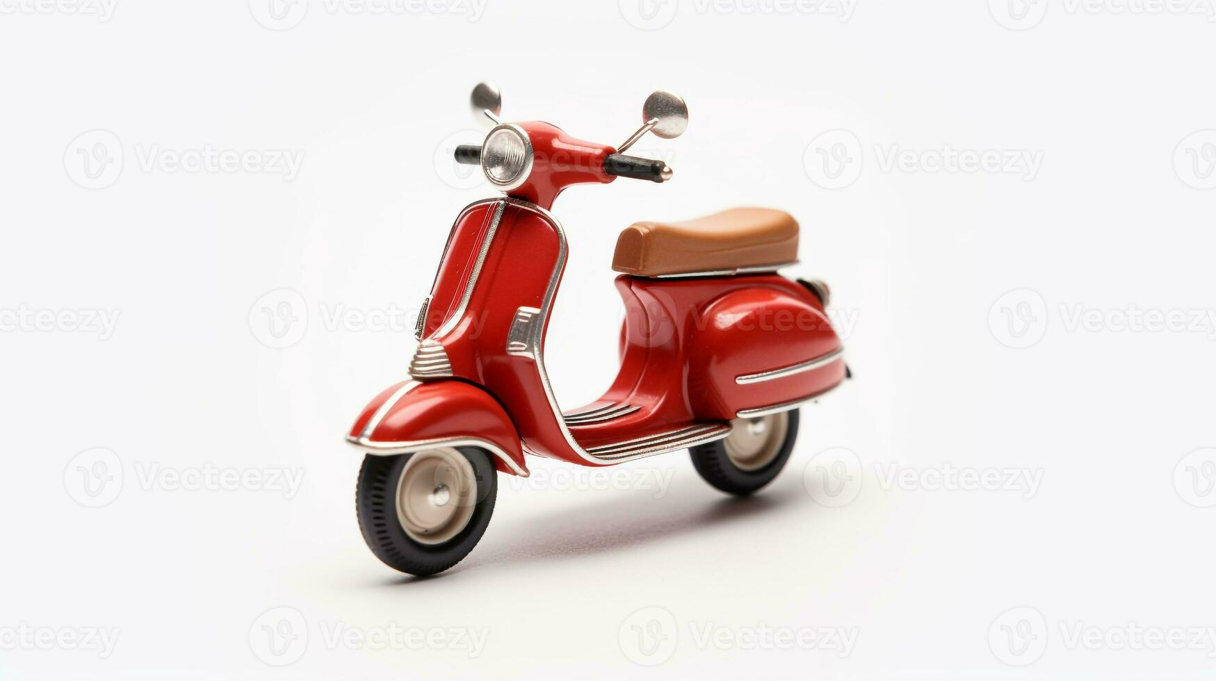 affichage une 3d miniature vespa. génératif ai photo