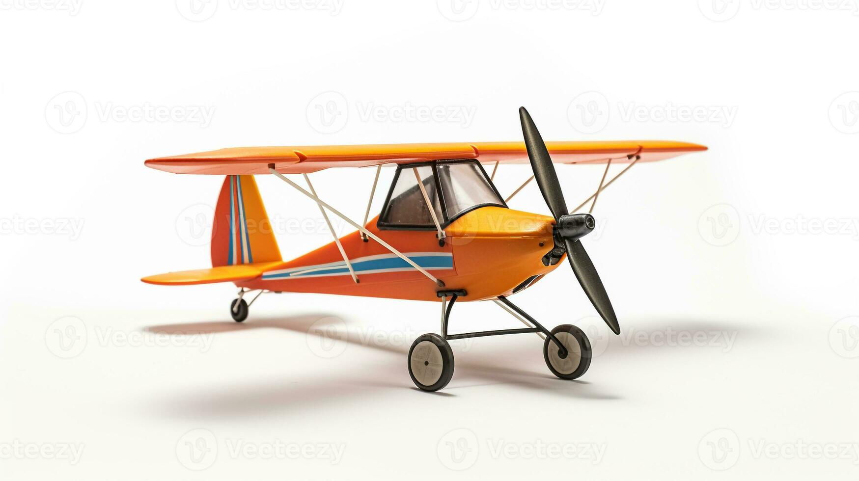 affichage une 3d miniature ultra léger avion. génératif ai photo