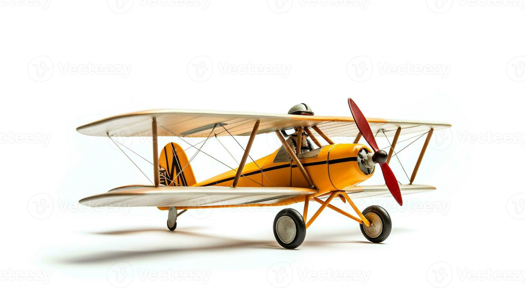 affichage une 3d miniature ultra léger avion. génératif ai photo