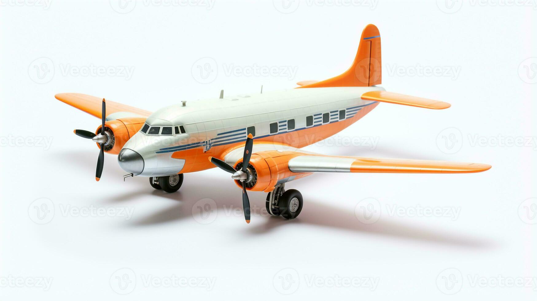 affichage une 3d miniature cargaison avion. génératif ai photo