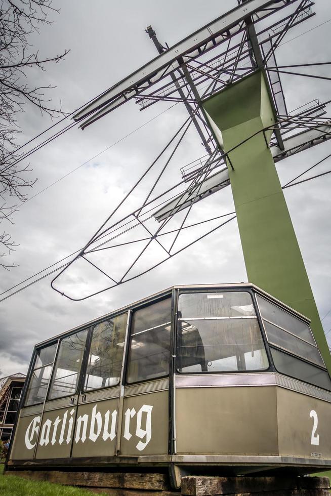 Gatlinburg, Tennessee, États-Unis, 2021 - détail du gondolier par temps nuageux photo