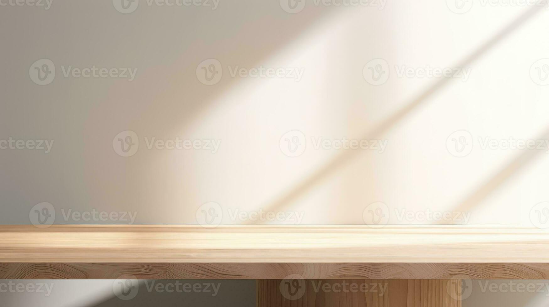 vide en bois table sol, en bois table pour produit, photo