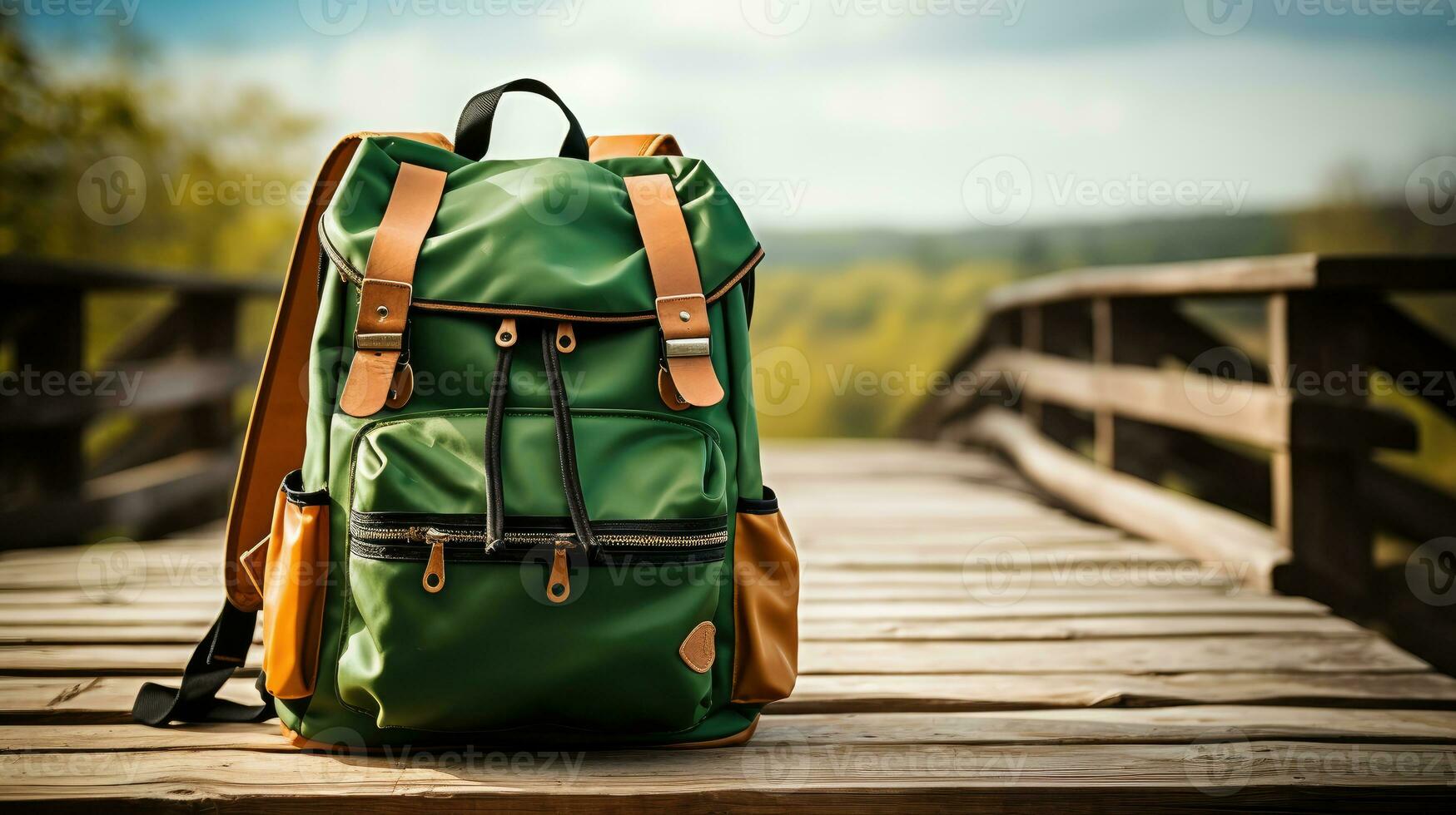 école sac dans en bois table route Contexte photo