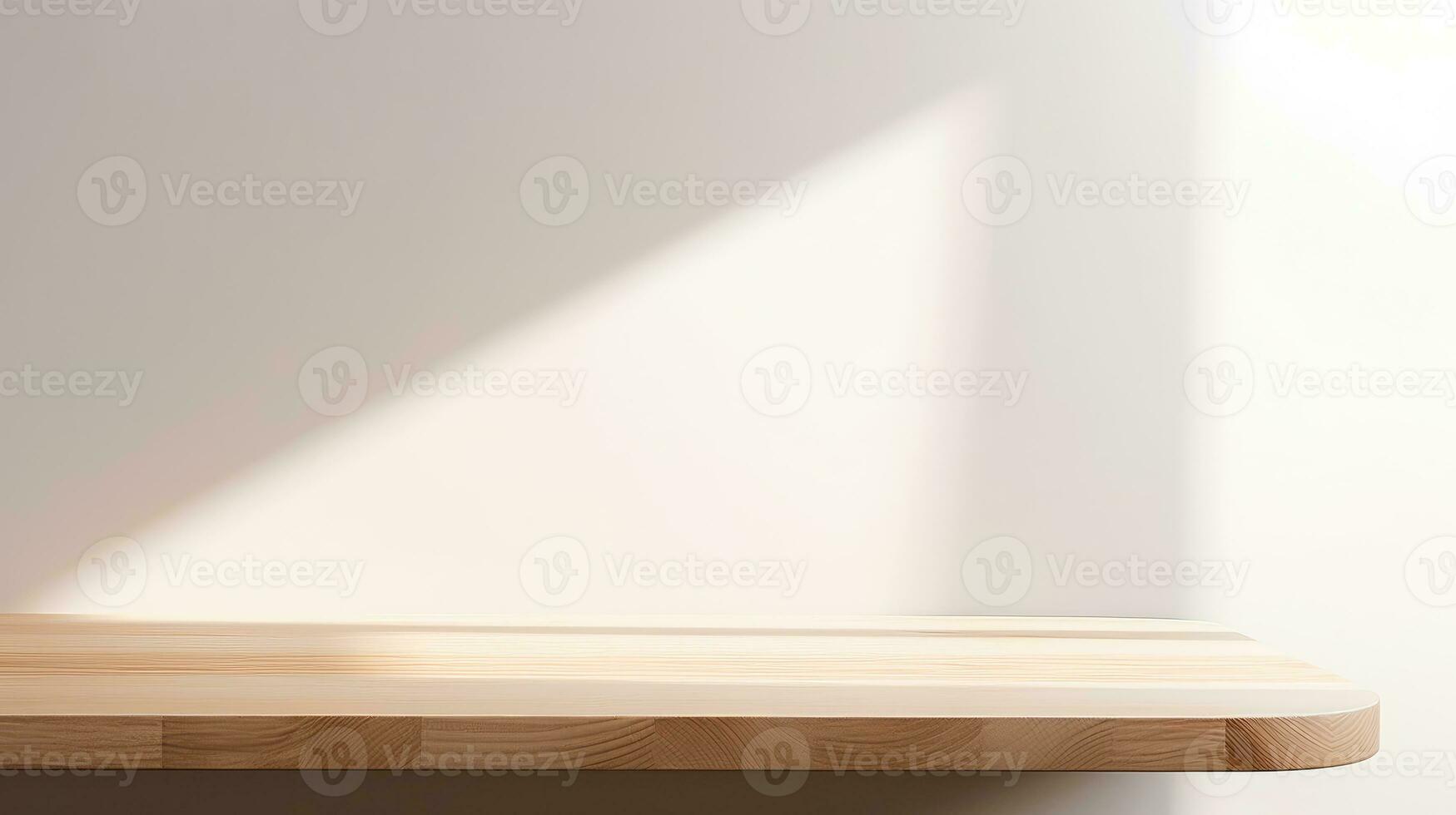 vide en bois table sol, en bois table pour produit, photo